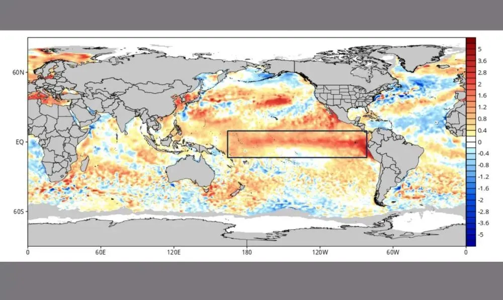 El Niño em alta: Pacífico registra 2ª maior temperatura da história