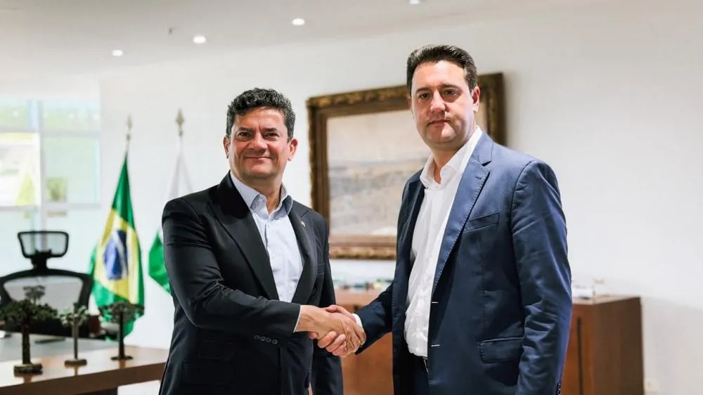 Moro e Ratinho Junior se reúnem no Palácio Iguaçu para alinhar transição de governo