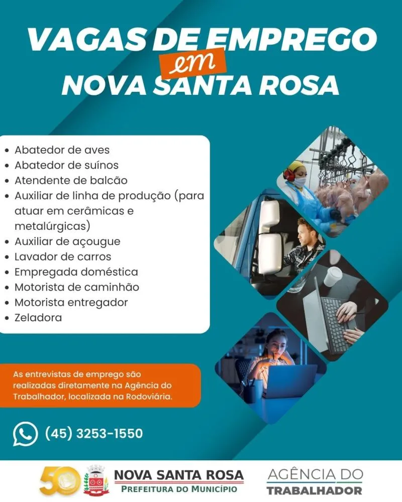 Confira as oportunidades de emprego disponíveis nesta segunda-feira (26)