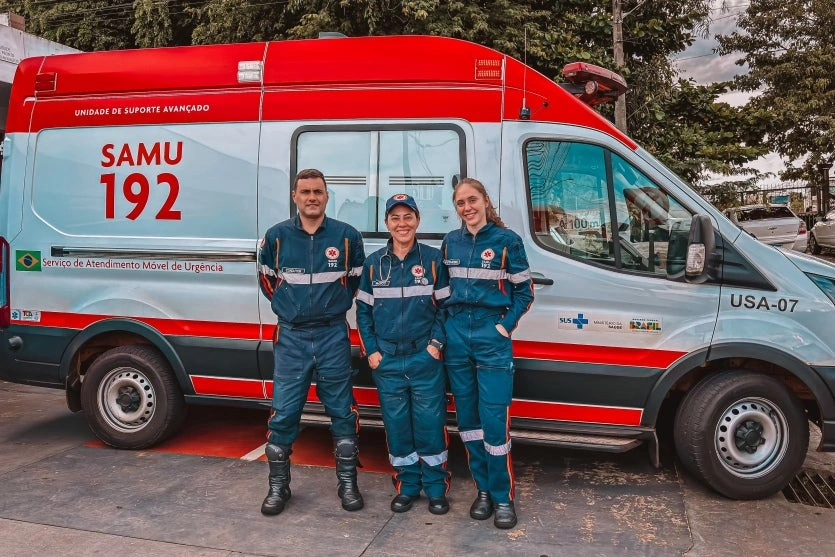 Bebê “apressadinho” nasce dentro de ambulância do Samu durante transferência para Palotina