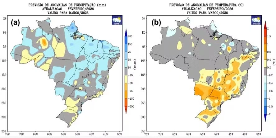 Calor e tempo seco: o que esperar do clima em mar&ccedil;o no Brasil
