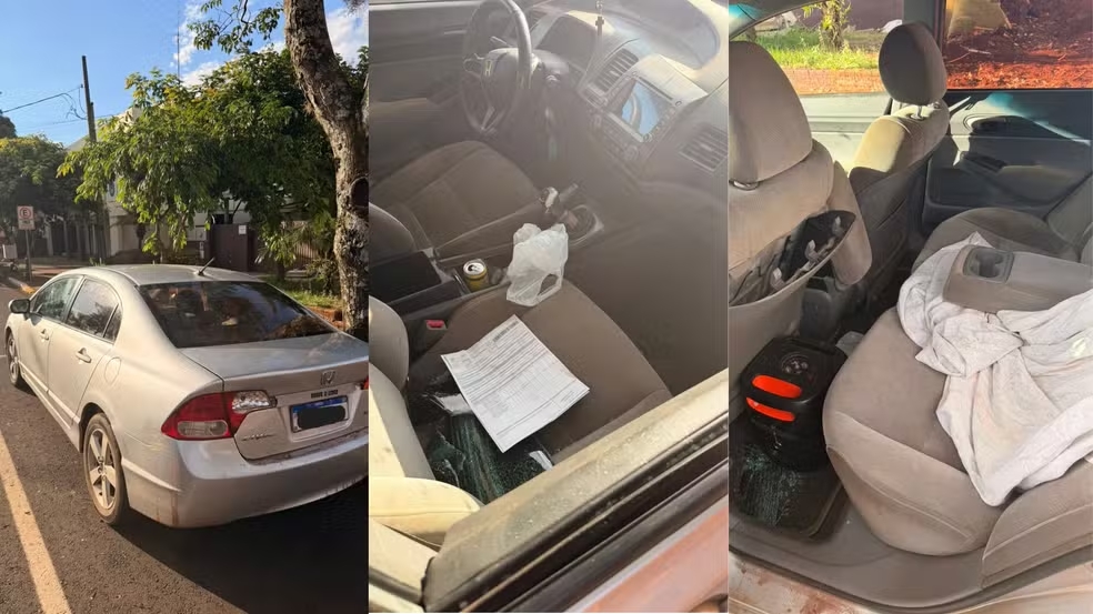 Mulher &eacute; sequestrada e escapa ap&oacute;s se trancar dentro de carro de sequestradores e dirigir at&eacute; viatura policial, em Marechal Rondon