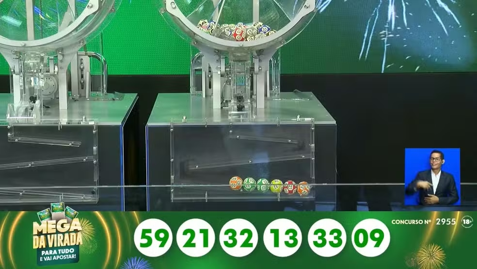 Mega da Virada premia 6 apostas; cada uma vai receber R$ 181,8 milh&otilde;es