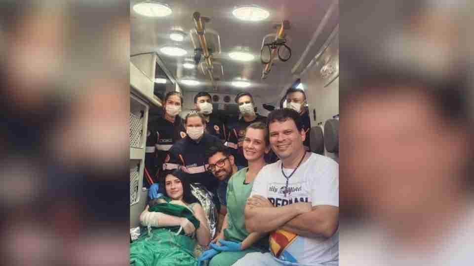 Beb&ecirc; nasce dentro de ambul&acirc;ncia no Oeste do Paran&aacute;