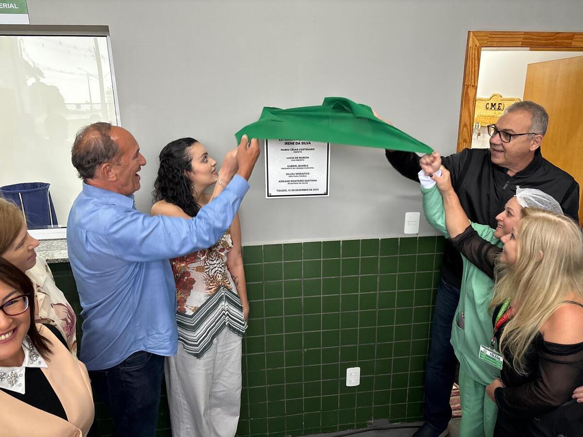 Inaugurada a Central de Material e Esteriliza&ccedil;&atilde;o Irene da Silva na Vila Becker, em Toledo