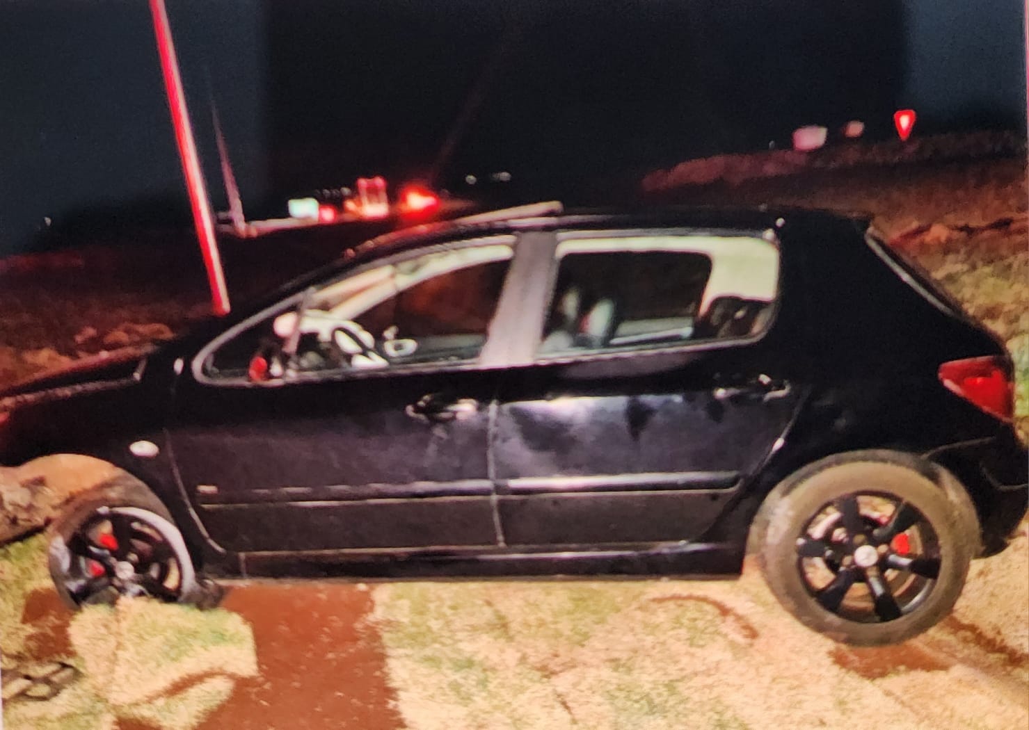 Condutor fica ferido ap&oacute;s perder controle do ve&iacute;culo na PR-182, em Palotina