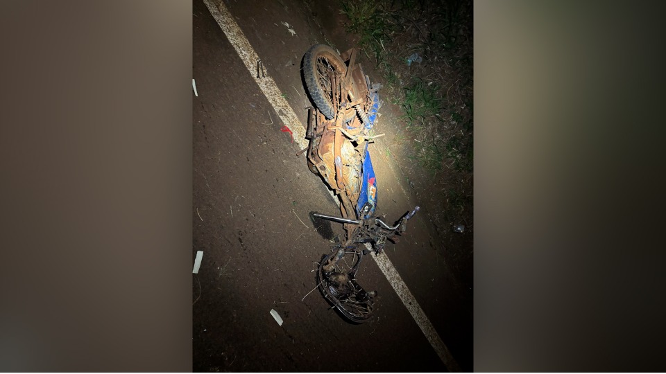 Motociclista morre em batida frontal na PR-239, em Nova Cantu