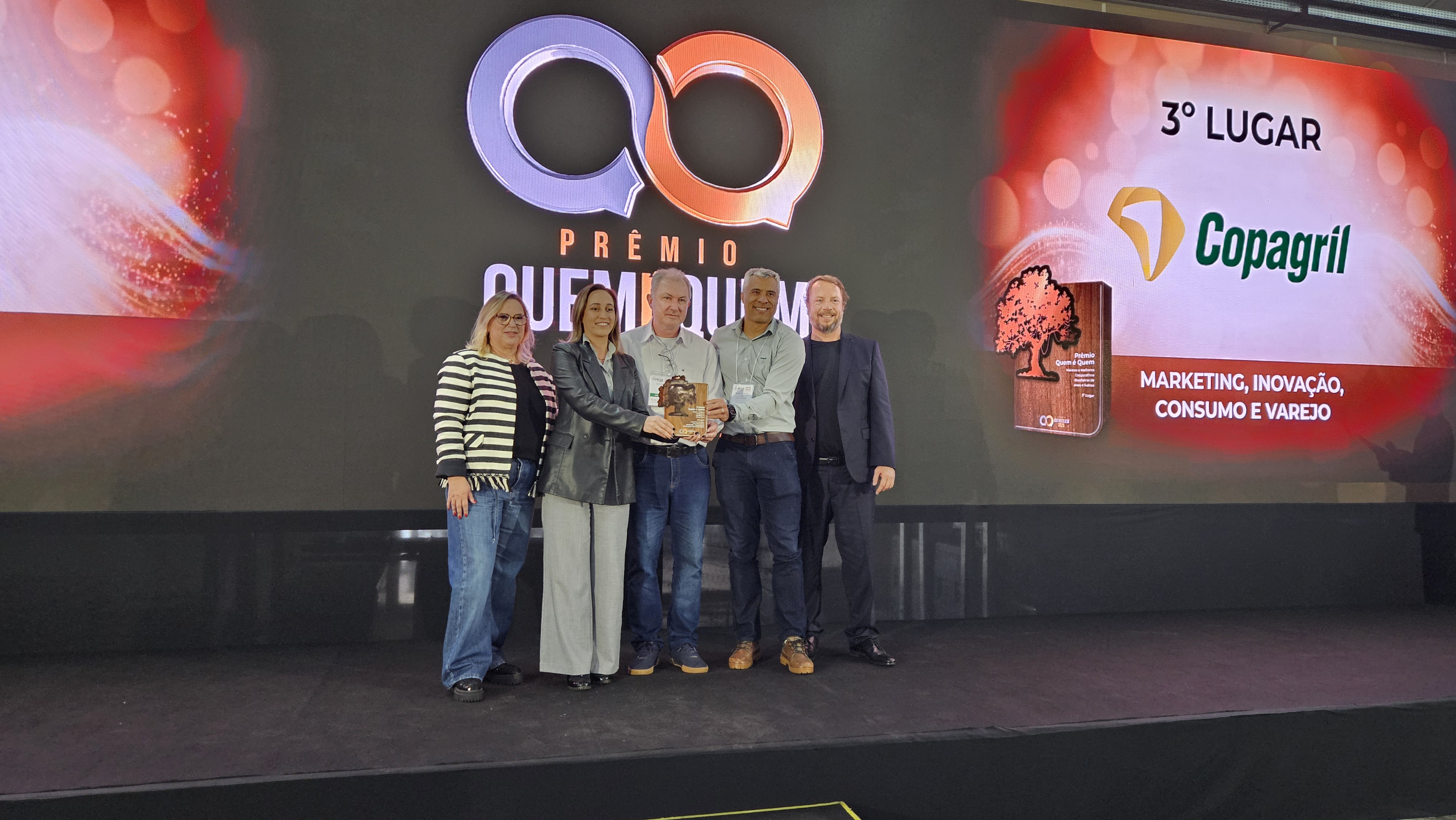 Copagril recebe premia&ccedil;&atilde;o no Pr&ecirc;mio Quem &eacute; Quem 2025 na categoria Marketing, Inova&ccedil;&atilde;o, Consumo e Varejo