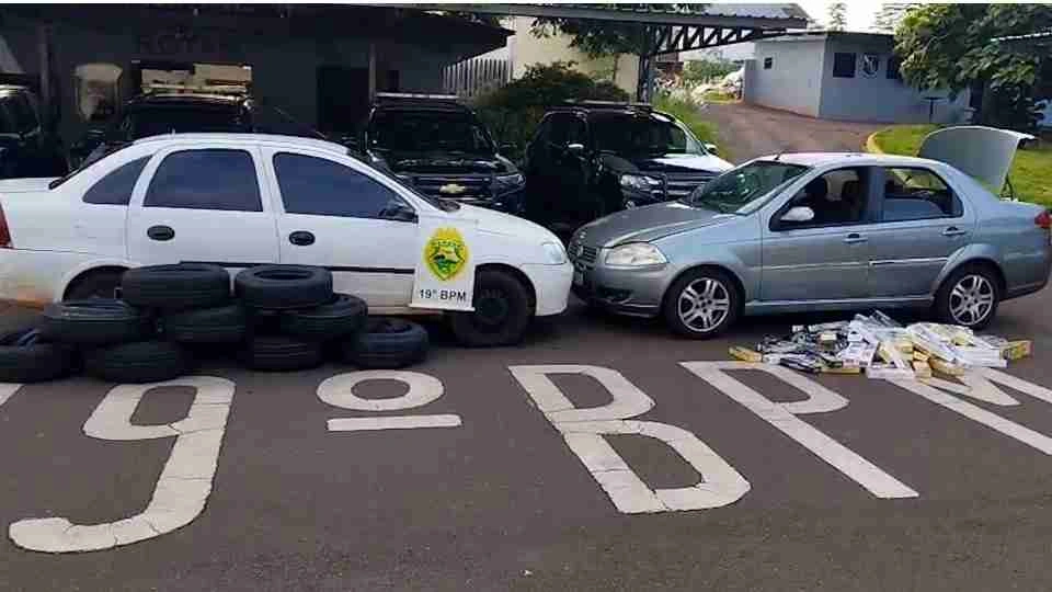 Cigarros e pneus contrabandeados s&atilde;o apreendidos na regi&atilde;o de Toledo
