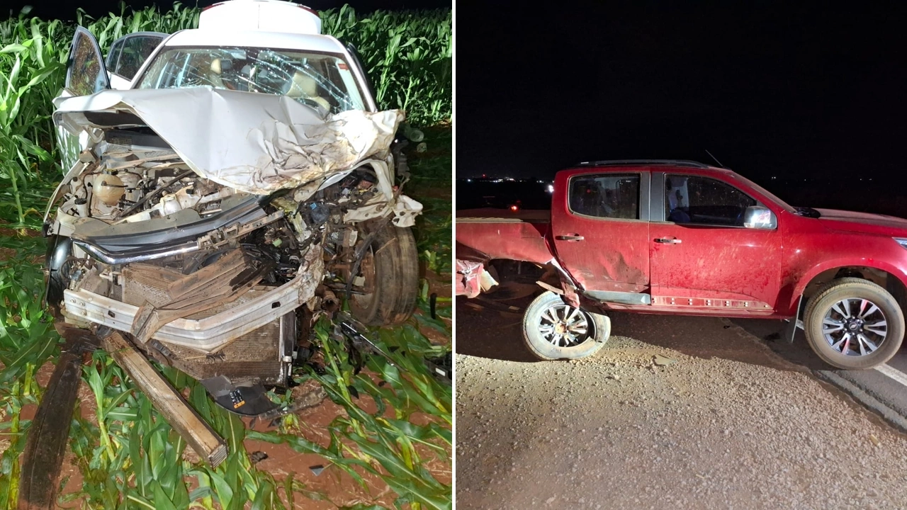 Acidente entre dois ve&iacute;culos deixa cinco pessoas feridas na PR-182, em Palotina