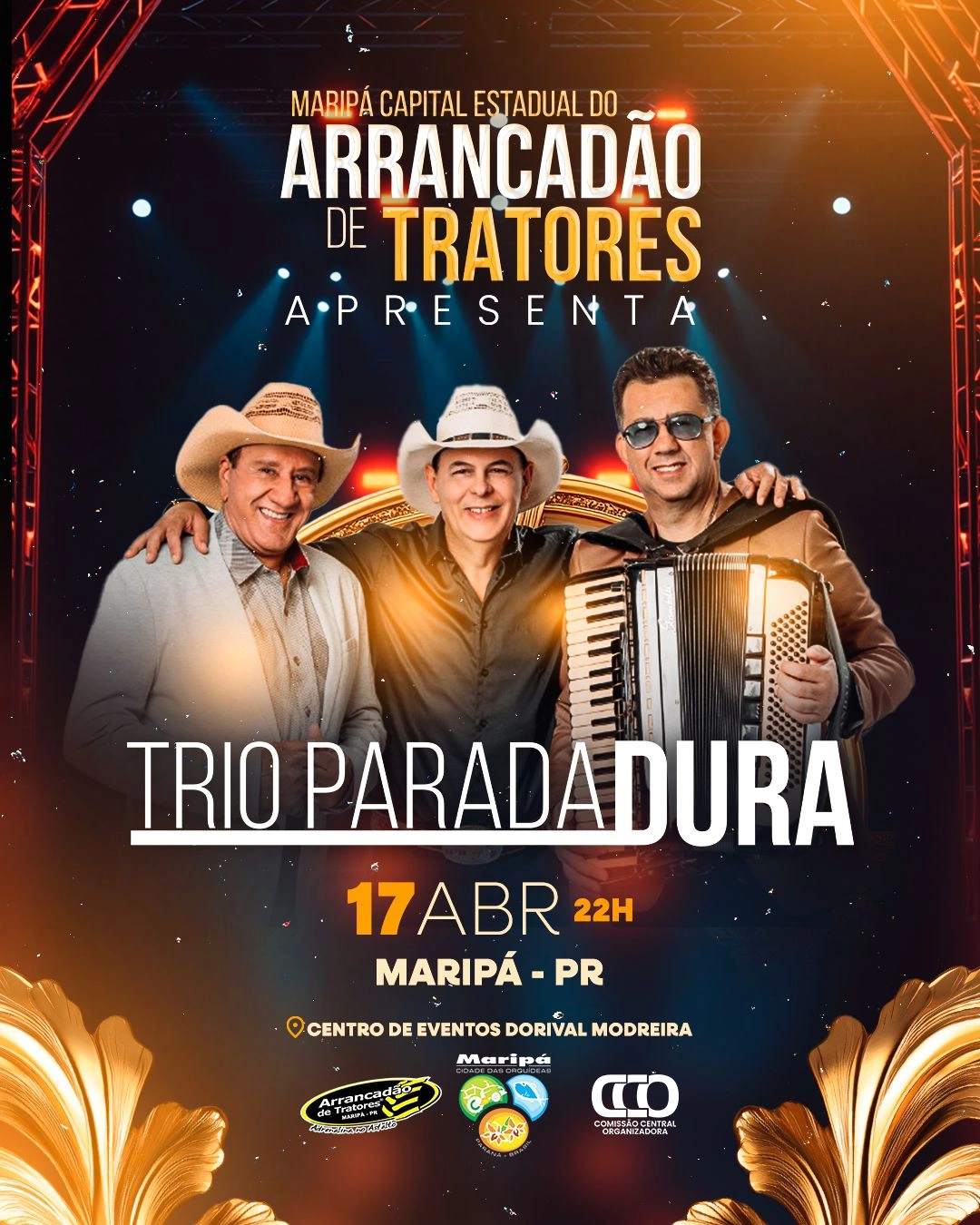 Prefeitura de Marip&aacute; anuncia shows nacionais para o Arrancad&atilde;o de Tratores 2026