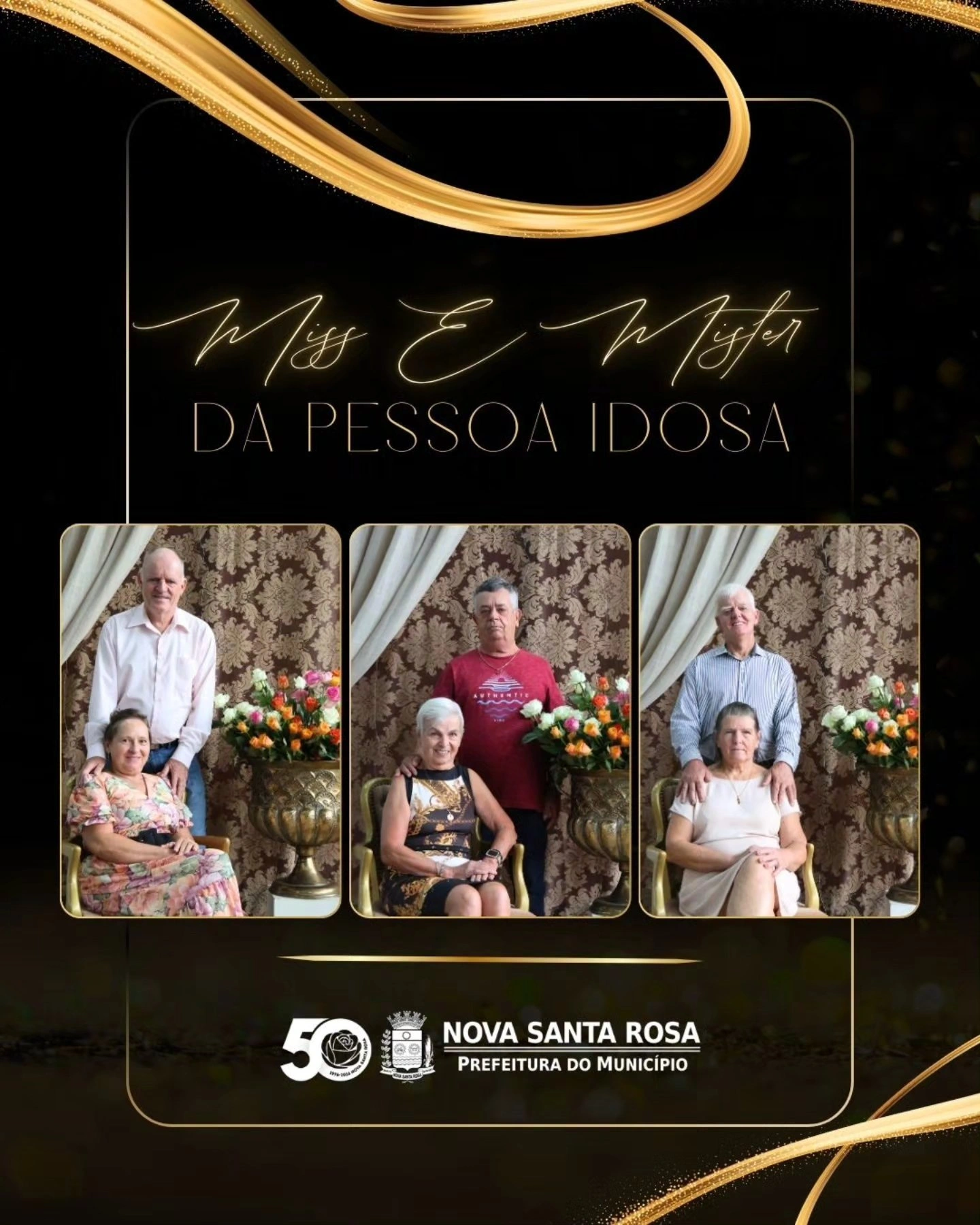 Concurso de Miss e Mister da Pessoa Idosa e Miss Simpatia acontece neste s&aacute;bado (21) em Nova Santa Rosa
