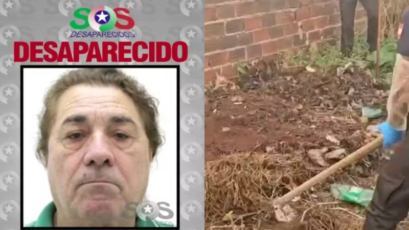 Desaparecido de 75 anos &eacute; achado enterrado com m&atilde;os e p&eacute;s amarrados em SC; inquilinos s&atilde;o presos