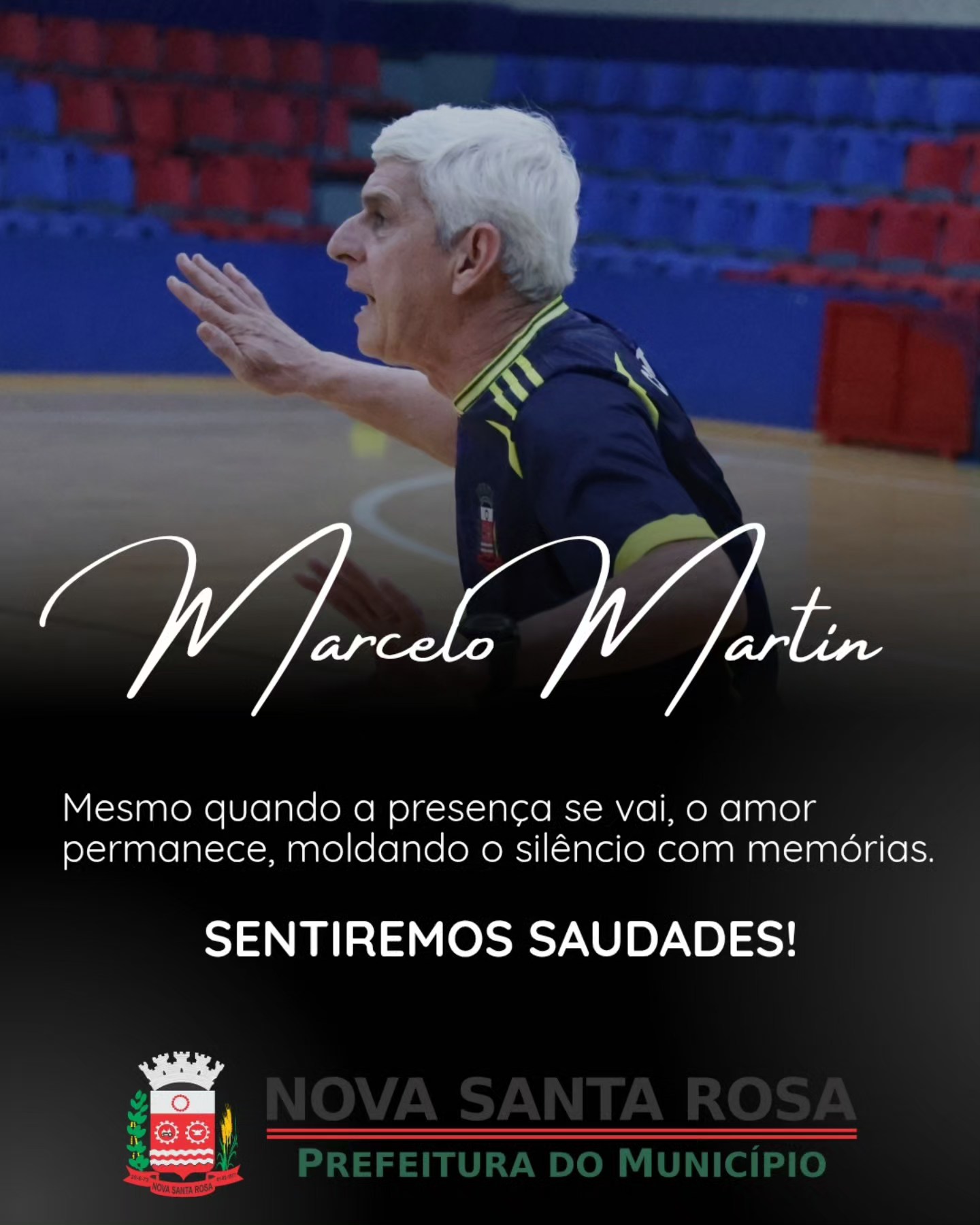 Prefeitura de Nova Santa Rosa emite nota de pesar pelo falecimento do professor Marcelo Martin