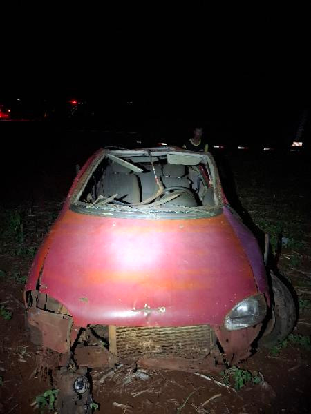 Acidente na PR-495 deixa jovem ferido em Medianeira