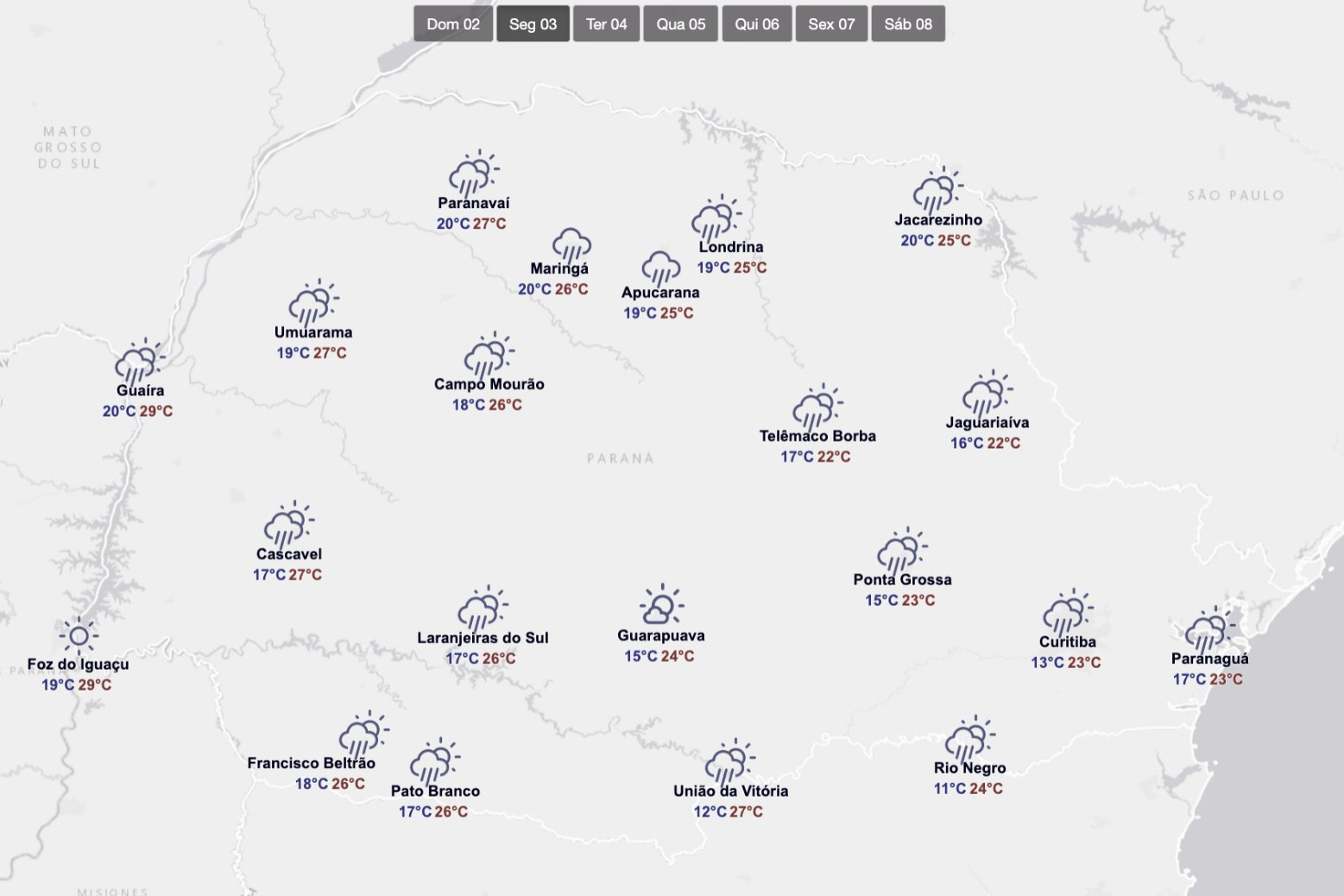 Chuvas do fim de semana já bateram recorde de novembro e continuam ao longo da semana