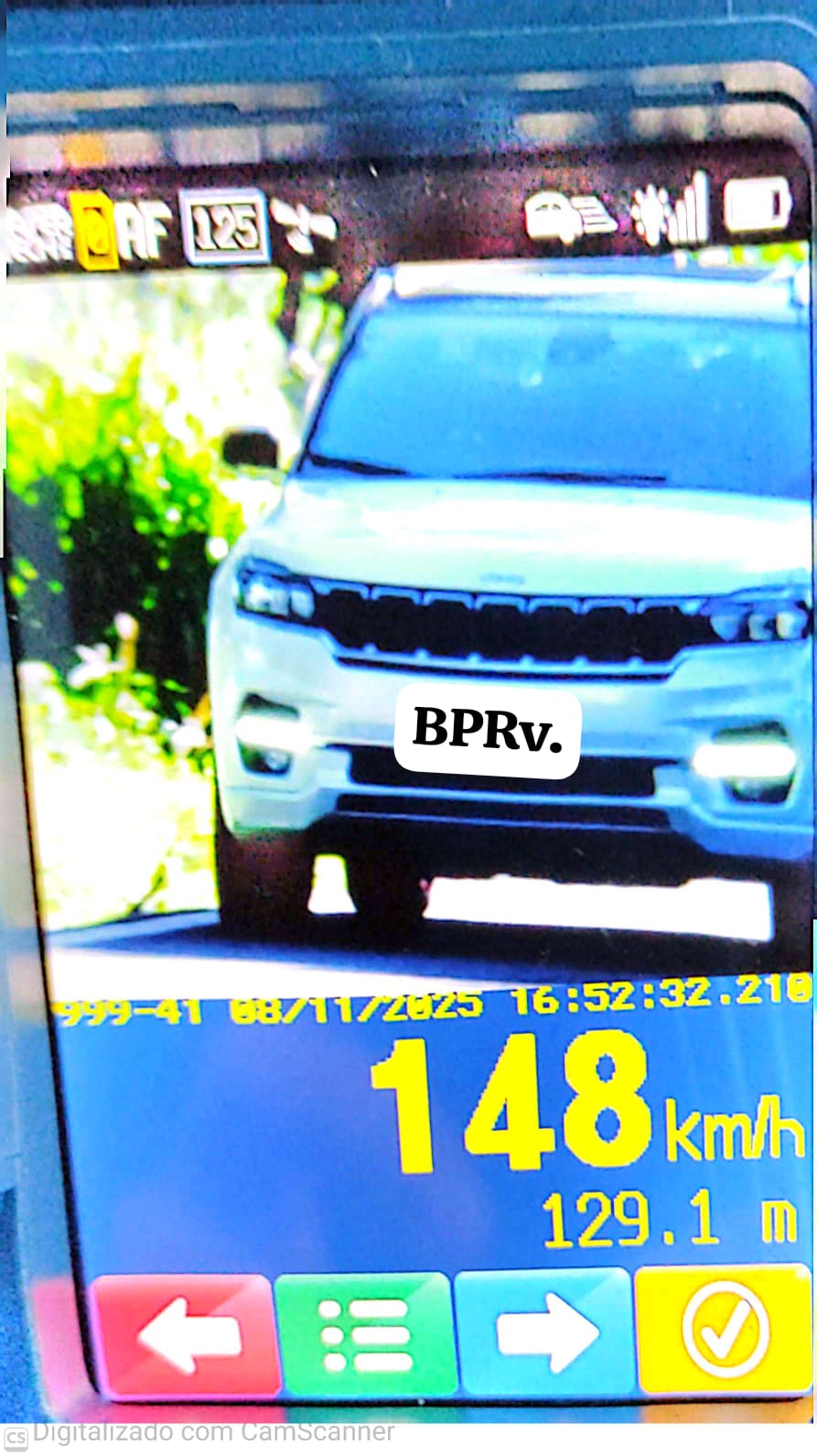 Operação Radar na rodovia entre Palotina e Terra Roxa registra 198 flagrantes de excesso de velocidade