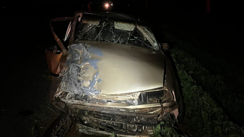 Acidente na PR-486 deixa motorista ferido em Assis Chateaubriand