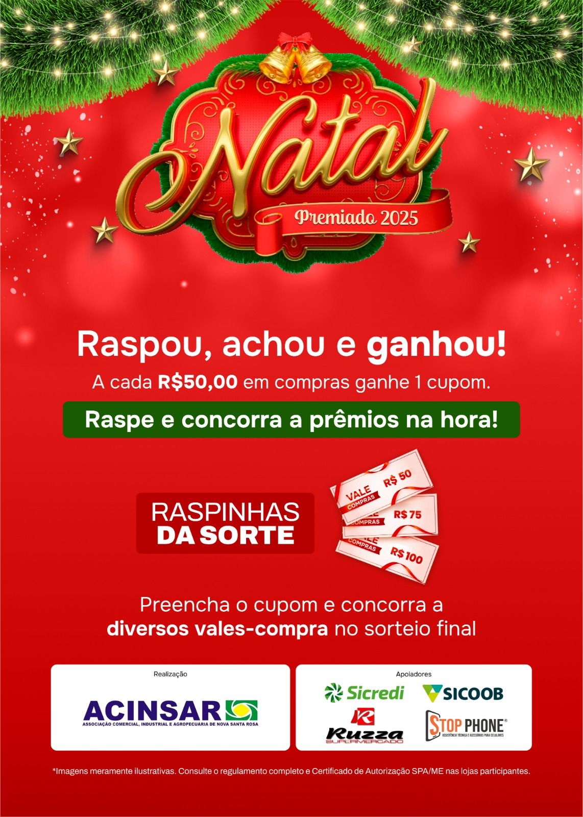 Começou a Campanha Natal Premiado Acinsar 2025