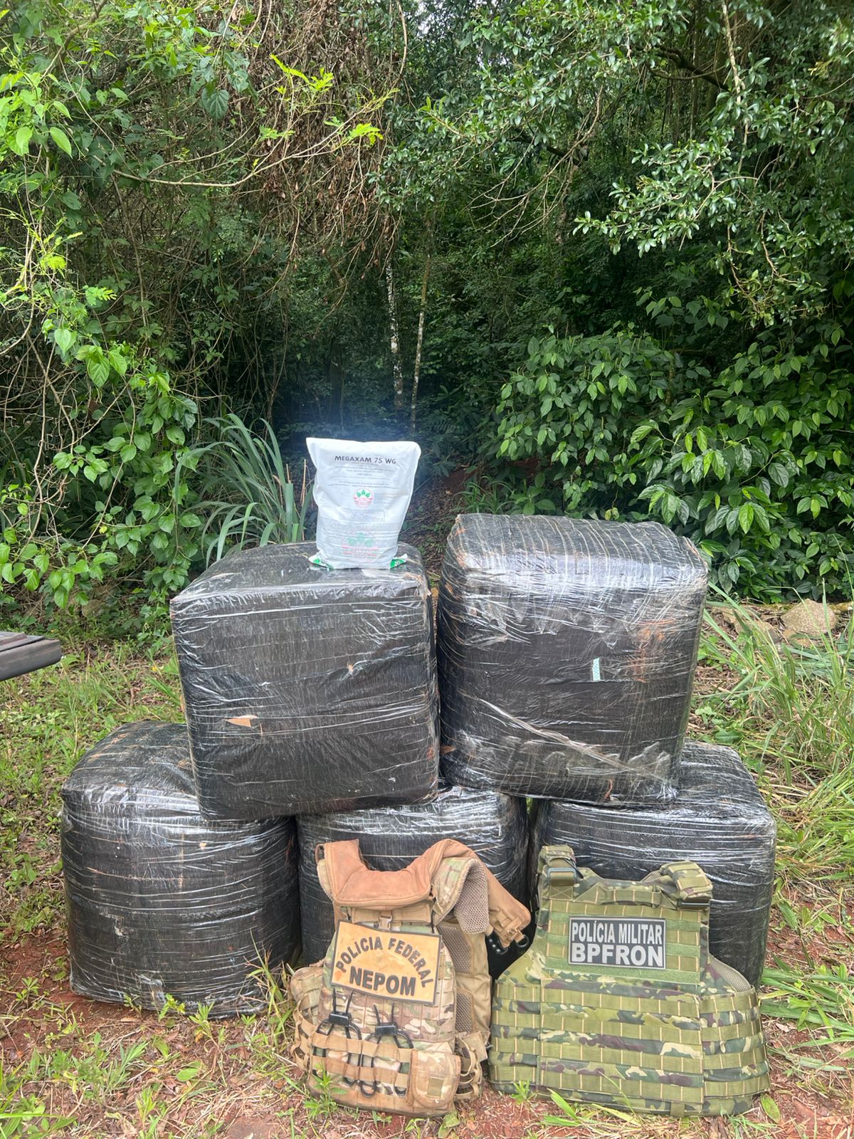 Policiais apreendem 220 quilos de produtos tóxicos em Mercedes