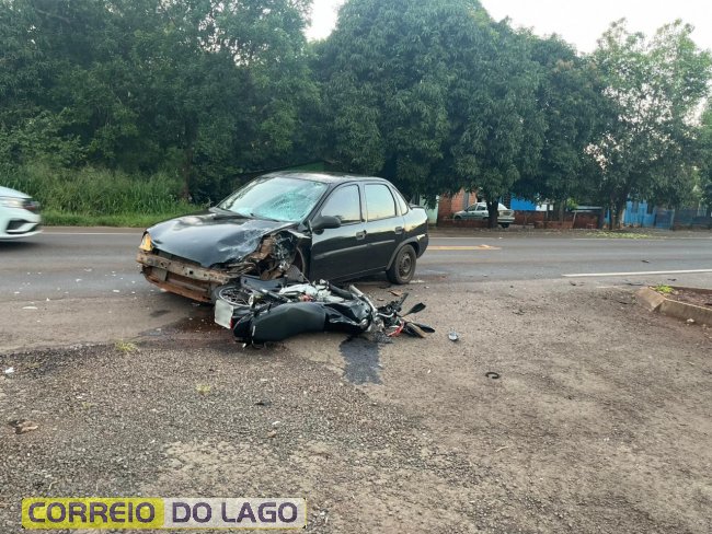 Motociclista vítima de acidente em Santa Helena está em estado gravíssimo