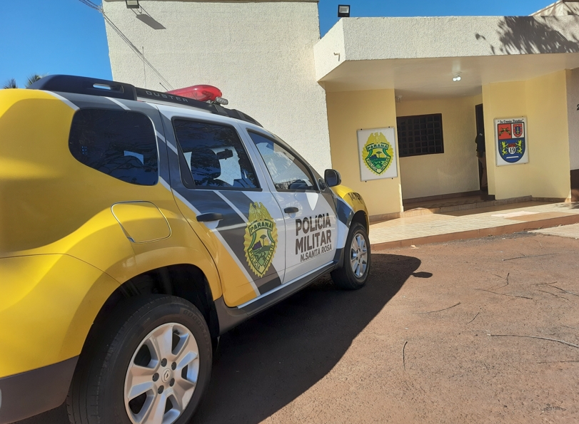 Homem é preso após agredir namorada com faca e bomba de tereré no Cento de Nova Santa Rosa