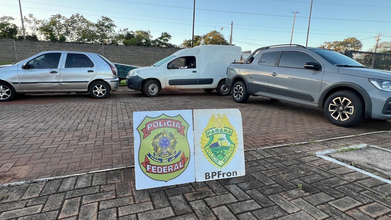 Policiais apreendem 7.500 pacotes de cigarros contrabandeados e recuperam veículos furtados em Marechal Rondon