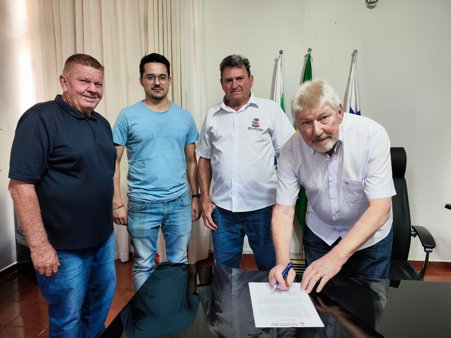 Assinada a ordem de serviço para a retomada das obras na rodovia entre Alto Santa Fé e Santa Rita do Oeste