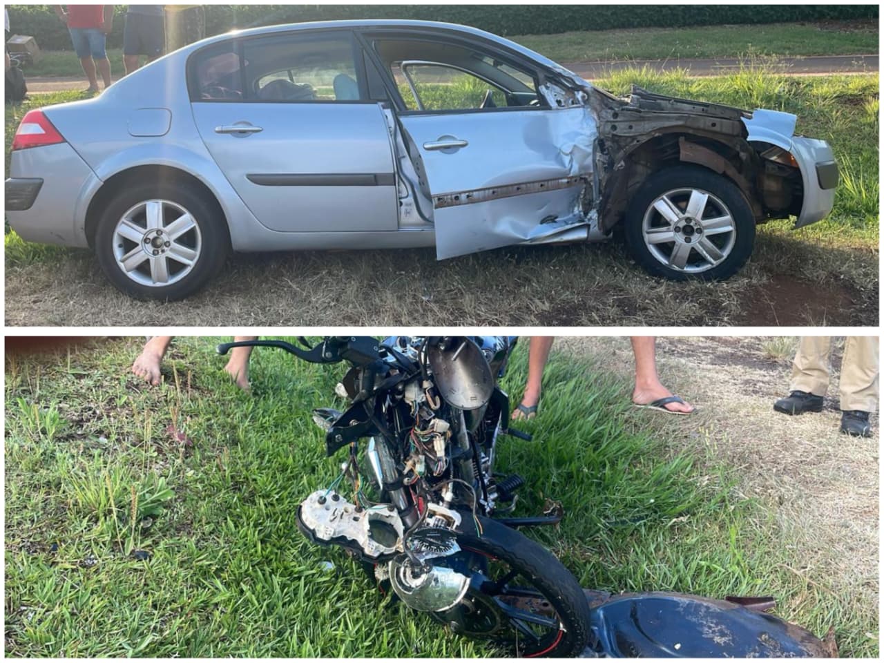 Motociclista morre após grave acidente na PR-317, em Santa Helena; motorista do outro veículo é preso por embriaguez