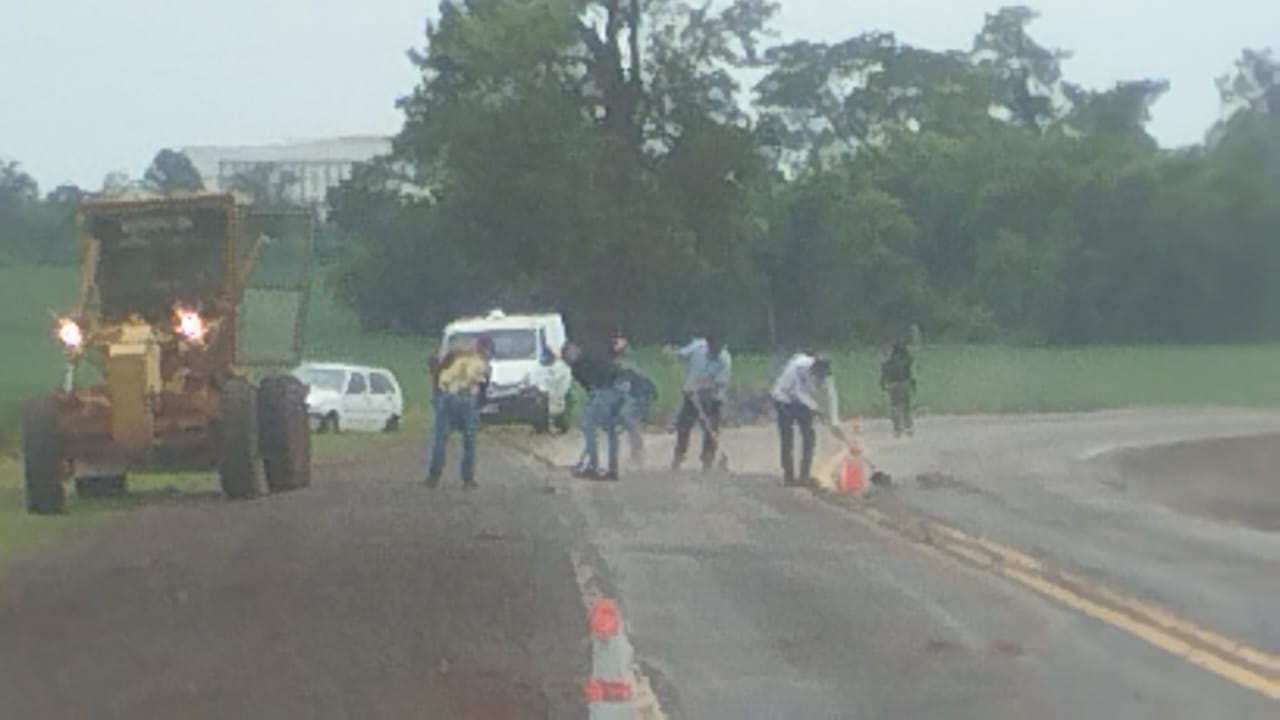 Capotamento na PR-182 deixa um ferido em Maripá