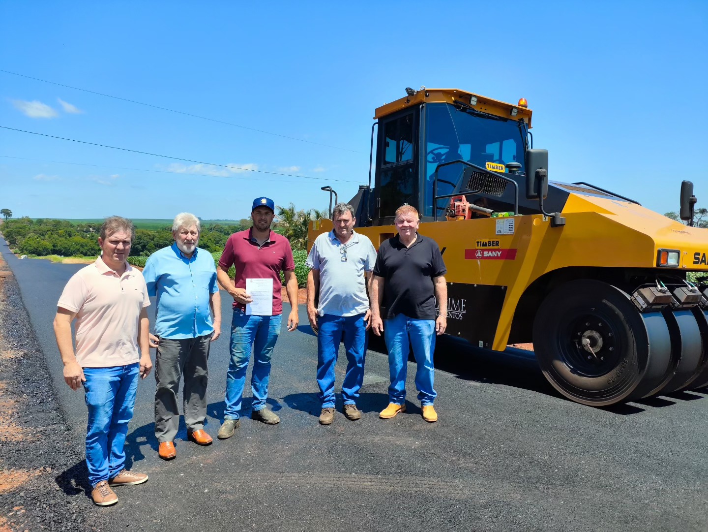 Obras na rodovia entre Alto Santa Fé e Santa Rita do Oeste estão na fase final