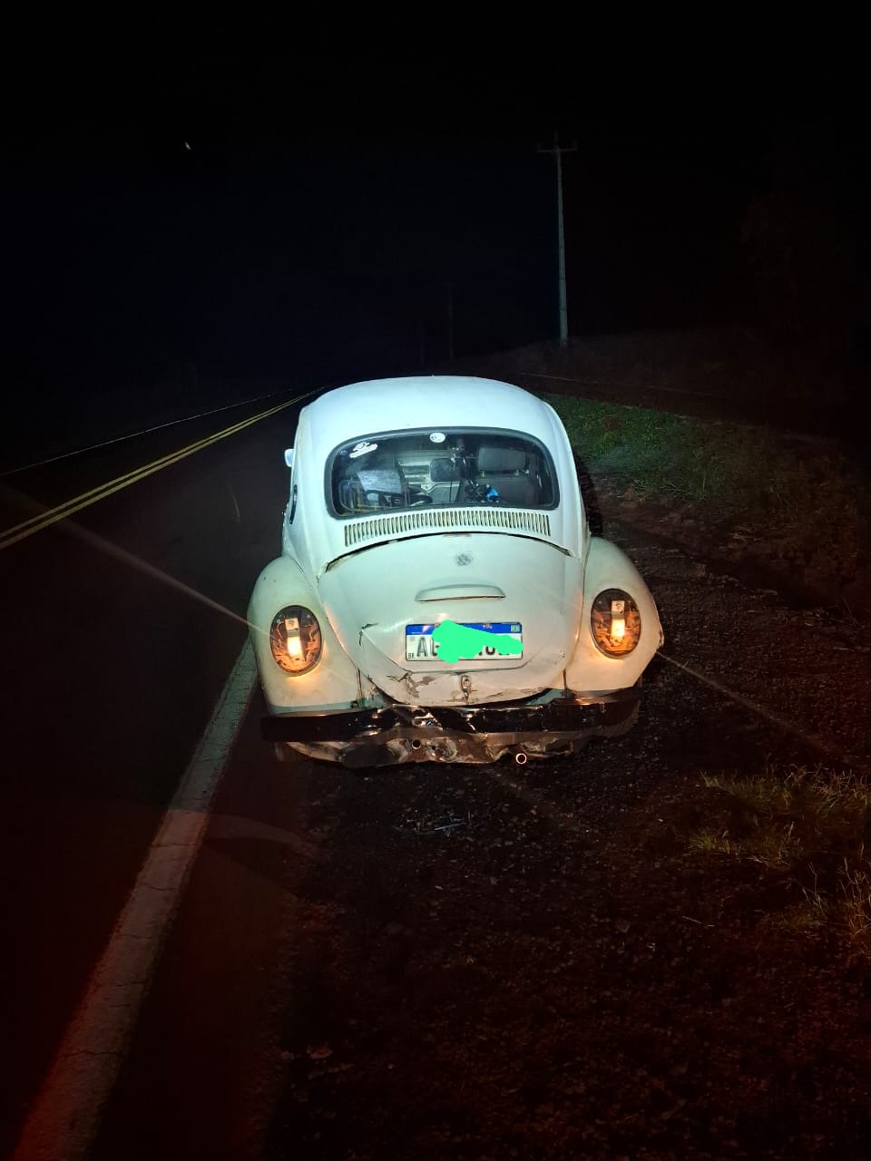 Colisão traseira deixa uma pessoa ferida na PR-317, em Santa Helena