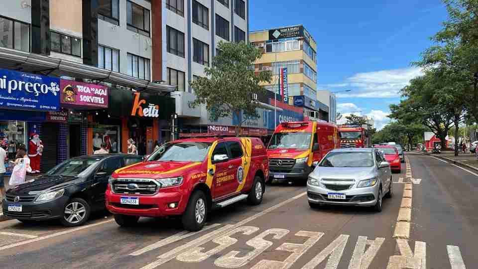 Homem morre após levar choque elétrico no Centro de Cascavel