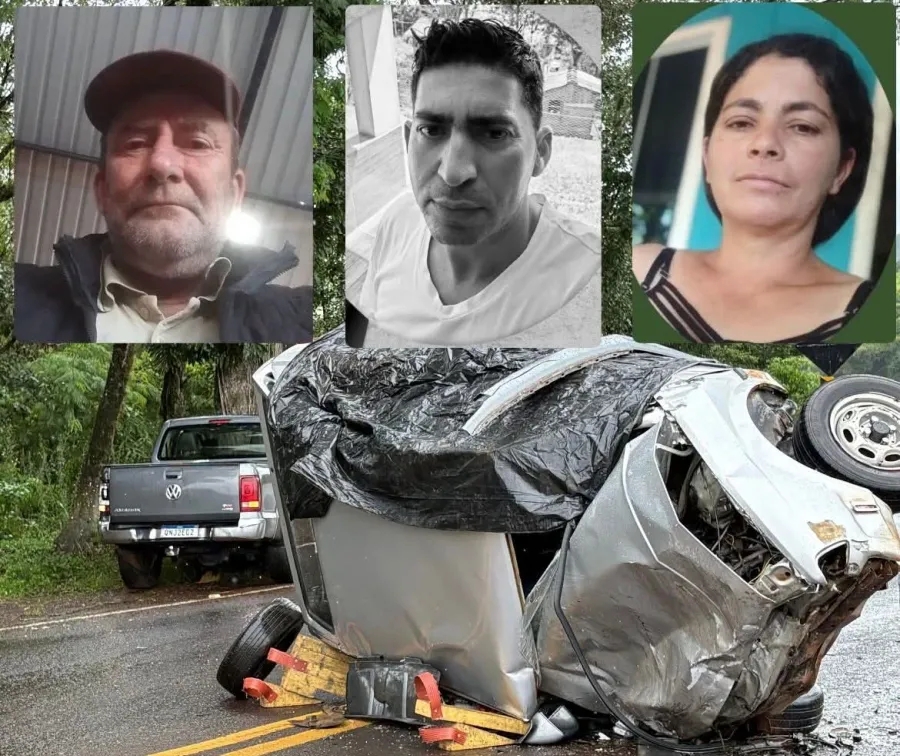 Três mortos são identificados após colisão entre Gol e Amarok na PR-281