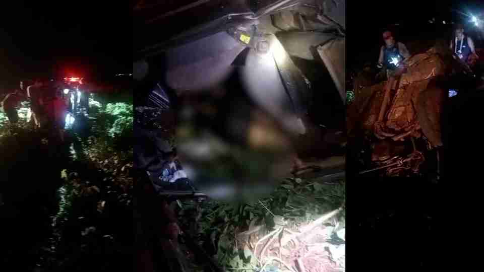 Colisão traseira deixa um morto na PR-488 entre Vera Cruz e Diamante do Oeste