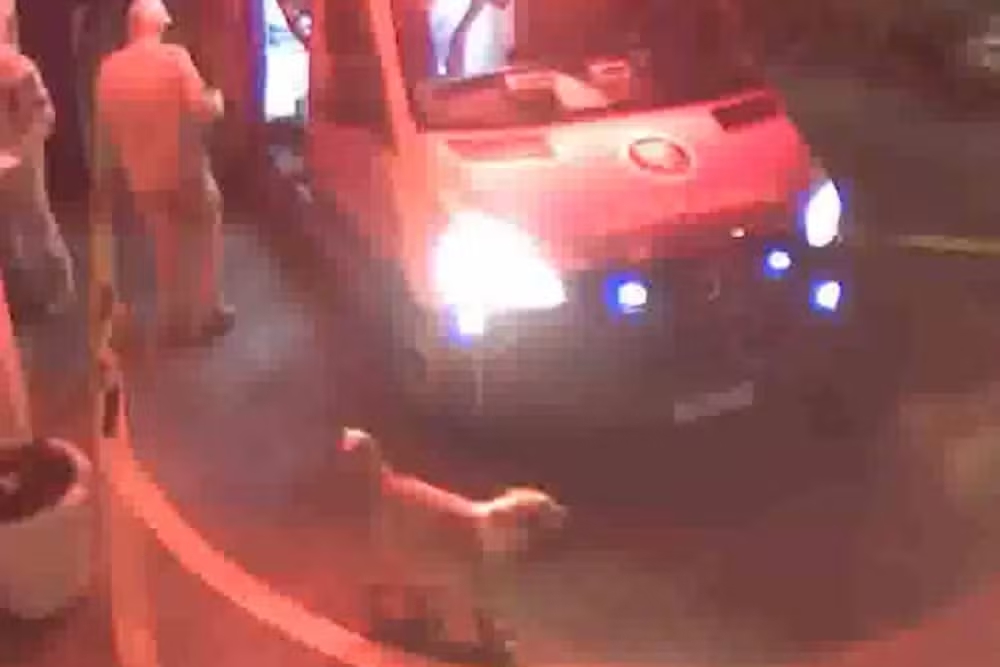 Cachorro se recusa a abandonar tutor ferido, entra na ambulância e espera na porta de hospital até ele ser liberado, no PR