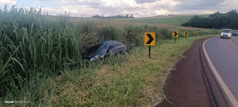 Motorista é preso por embriaguez ao volante após acidente na PR-180, em Nova Aurora