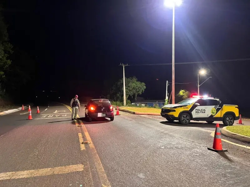 Operação Lei Seca flagra 12 motoristas sob efeito de álcool no Oeste do Paraná