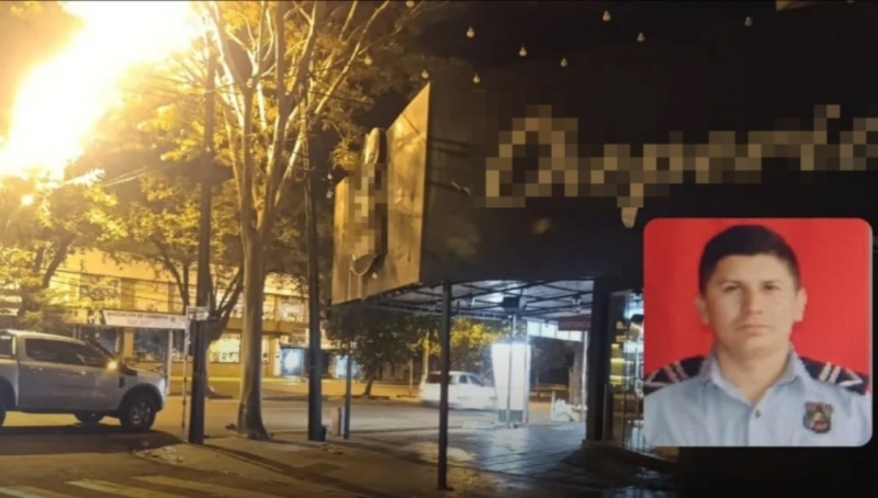 Policial morre após ser baleado em lanchonete no centro de Salto del Guairá