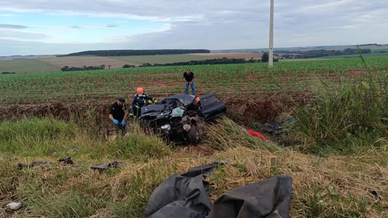 Homem morre em batida entre carro e caminhão na BR-369 entre Cascavel e Corbélia