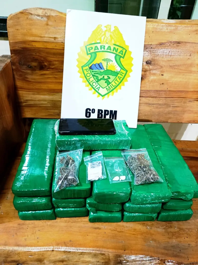 Homem é preso com drogas escondidas no estepe na BR-277, em Matelândia