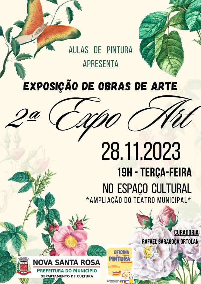 Nesta terça-feira (28) acontece a inauguração do Espaço Cultural Vera Carvalho e a 2ª Exposição de Obras de Arte